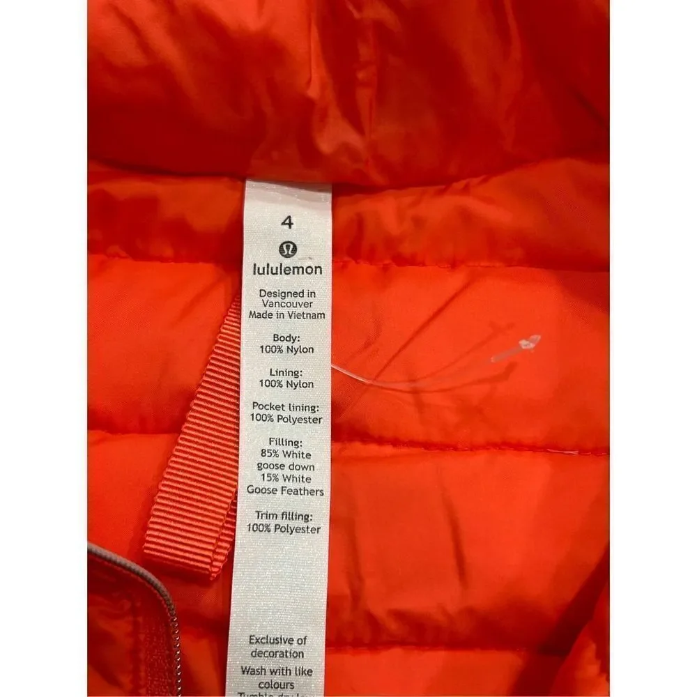 NWOT Lululemon vest sz 4 $$138